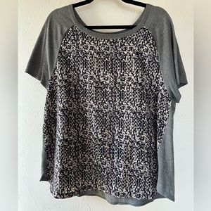 Ann Taylor women’s blouse - UC - XL - short sleeve top Spring Summer Flowy